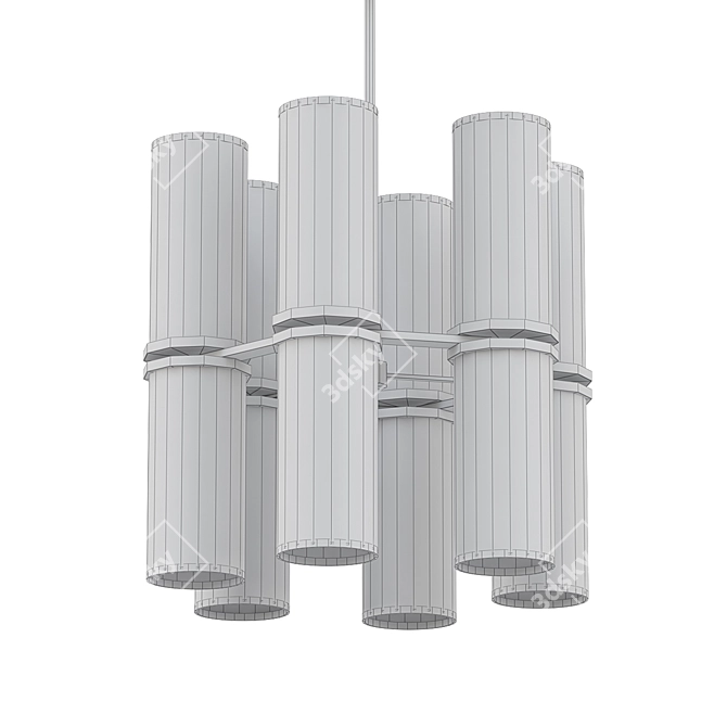 Kuzco Revolve II: Elegant Ring Chandelier 3D model image 2