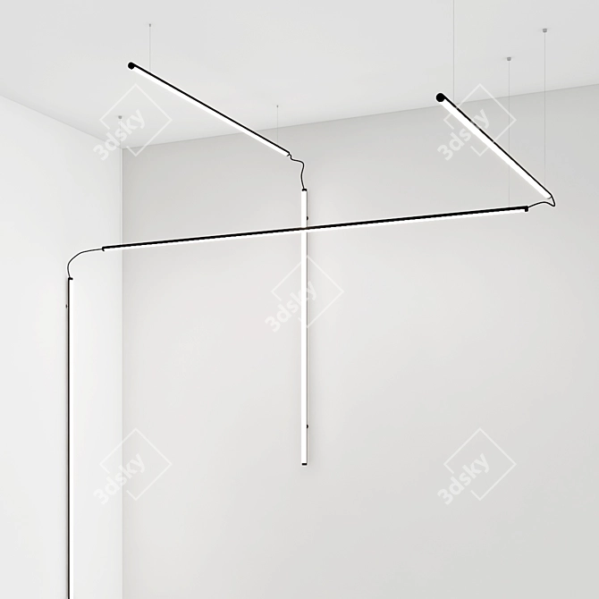 Luminous Linear Elegance: Multi Lancia System 3D model image 2
