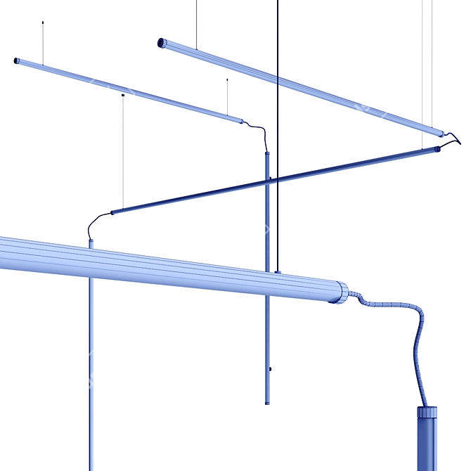 Luminous Linear Elegance: Multi Lancia System 3D model image 3