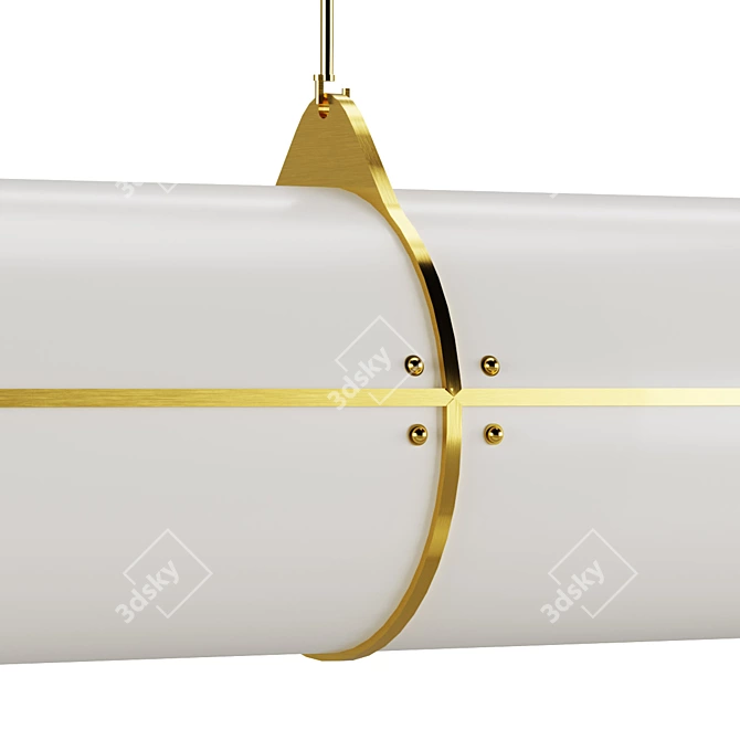 LED Baton Suspension Light 3D model image 6