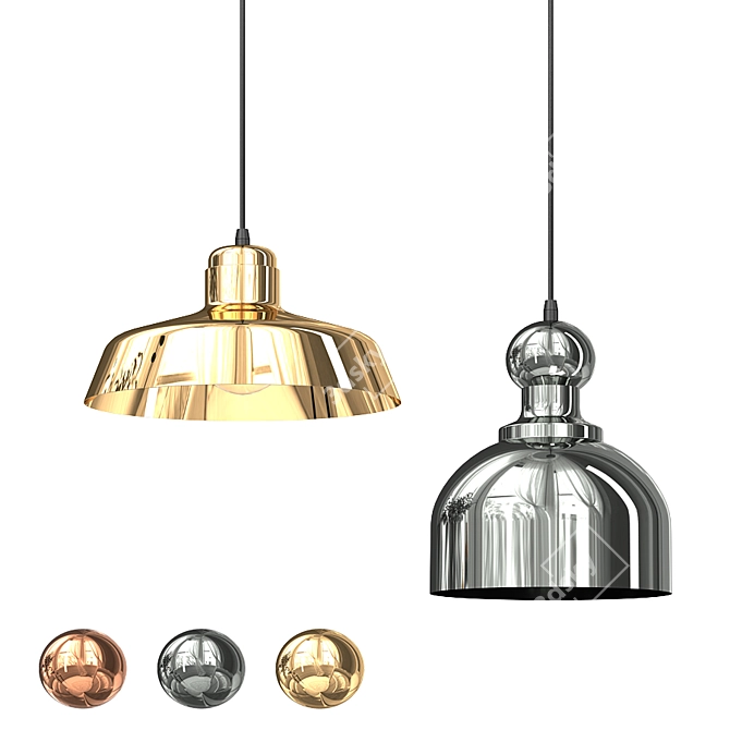 Adjustable Height Chandelier | Spazio K-Series 3D model image 1