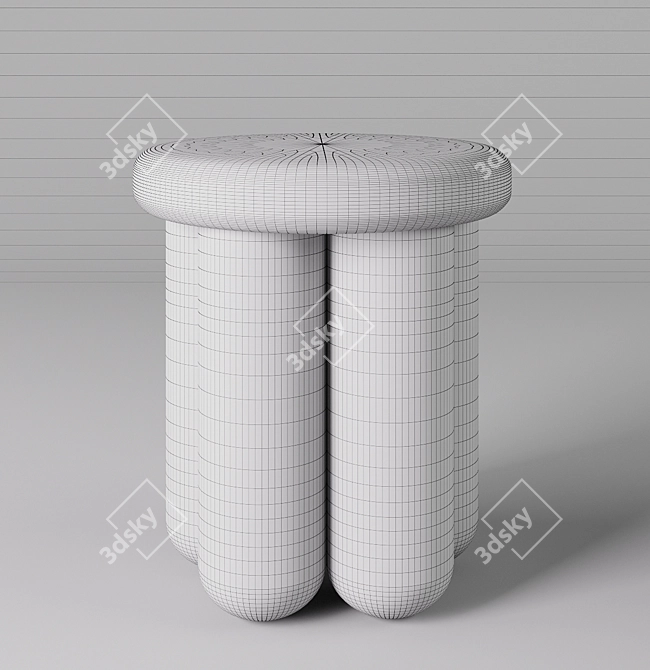 Modern Tinted Wood Coffee Table 3D model image 2