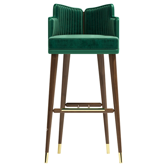 Elegant Mezzo Ervin Bar Chair 3D model image 2