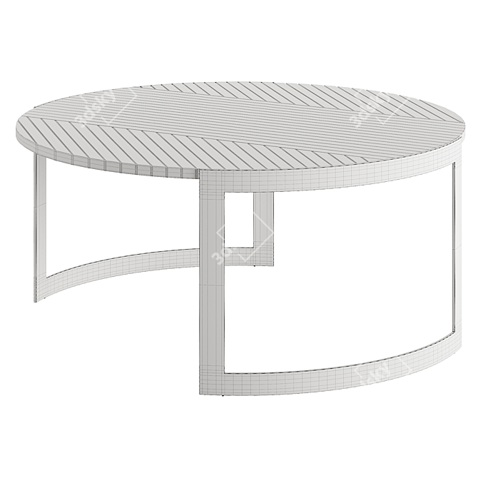 Elegant FENDI Lite 2022 Coffee Table 3D model image 5