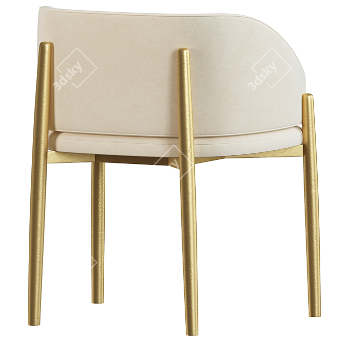 Sleek Porro Frank Chair: Modern Design 3D model image 3