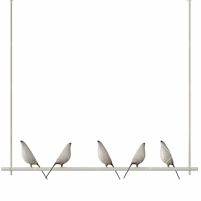 Sleek Poly Lamp: NOMI L 3D model image 2