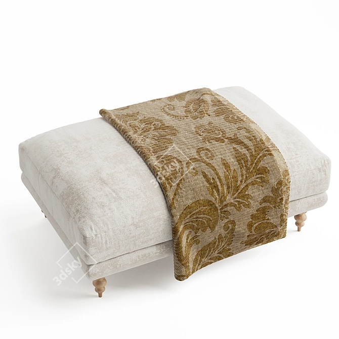 Elegant MAXWELL Ottoman: Perfect for Your Lounge 3D model image 3