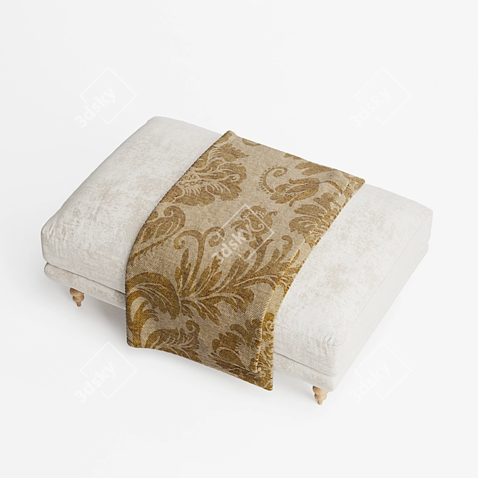 Elegant MAXWELL Ottoman: Perfect for Your Lounge 3D model image 4