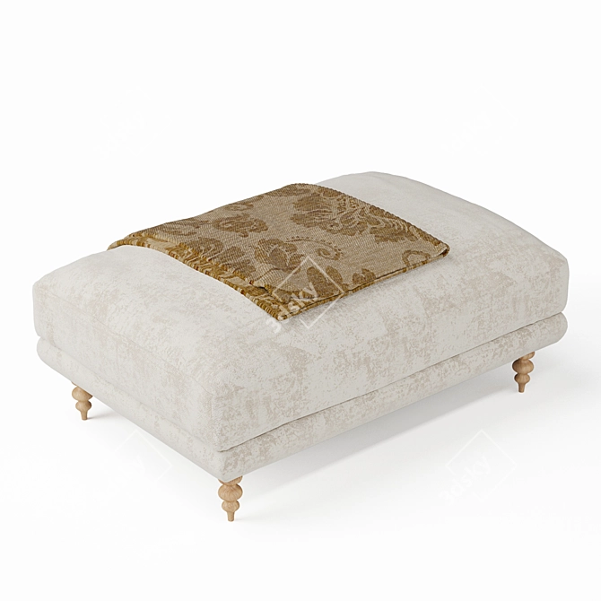 Elegant MAXWELL Ottoman: Perfect for Your Lounge 3D model image 5