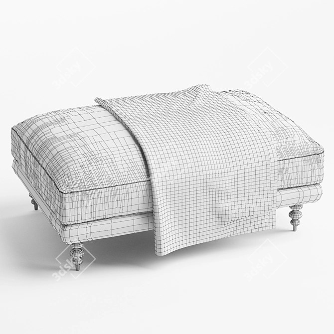 Elegant MAXWELL Ottoman: Perfect for Your Lounge 3D model image 6