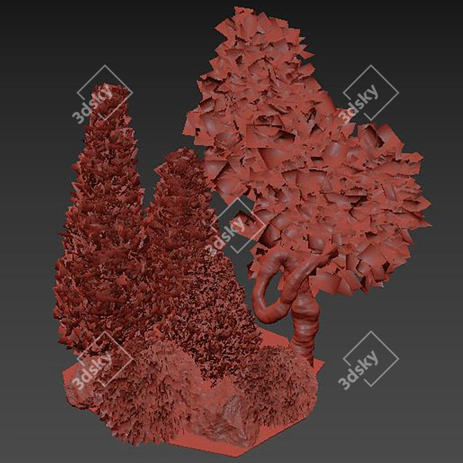 Outdoor Plant Collection Vol. 22: Versatile 3D Model 3D model image 5