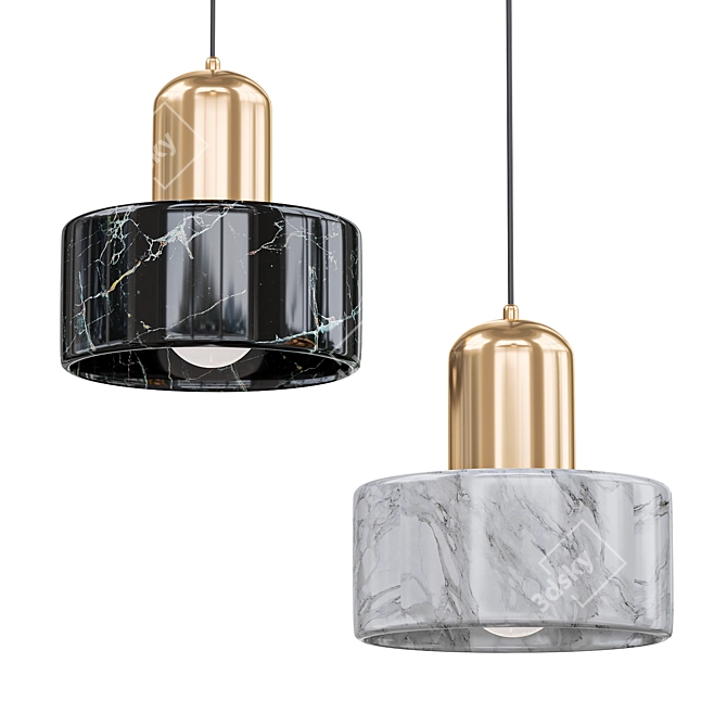 MARAMUR Pendant Light: Elegant Design 3D model image 1