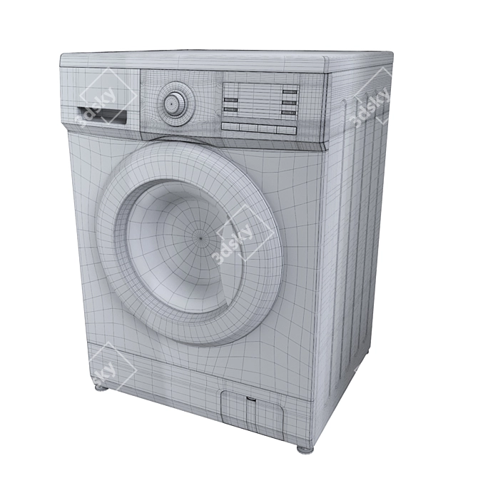 LG 3dMax Washing Machine 3D model image 4