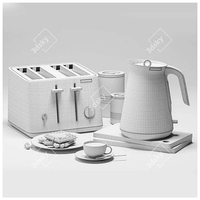 Versatile Morphy Richards Kitchen Set 3D model image 1