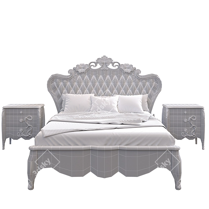 Italian Craftsmanship: Morello Gianpaolo Bed 3D model image 4