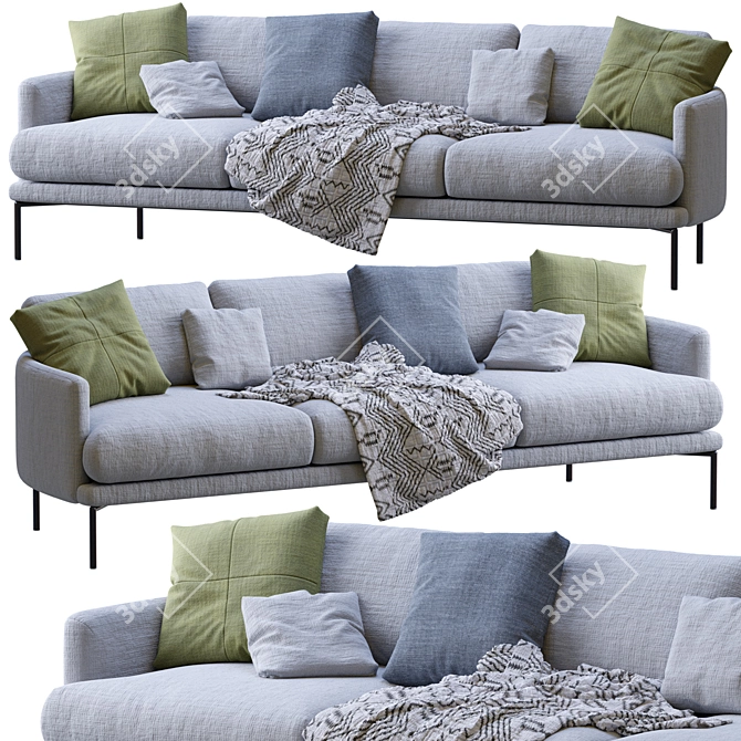 Stylish Sofa Rave for Modern Homes 3D model image 2