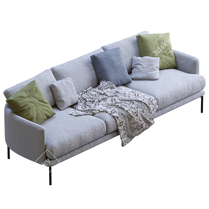 Stylish Sofa Rave for Modern Homes 3D model image 7