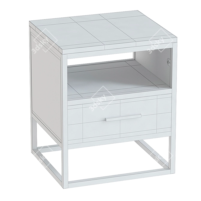 Elegant Murcia Nightstand 3D model image 2