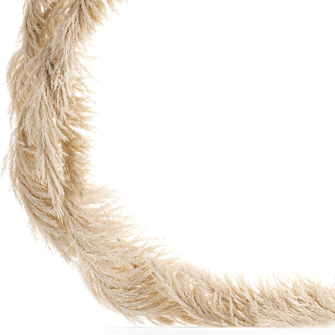Rustic Reed Arch & Pampas Grass Decor 3D model image 4