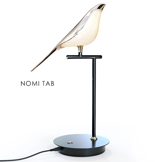 Golden Bird LED Table Lamp 3D model image 1