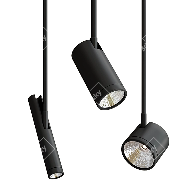 Elegant Newton Spotlights: Illuminate with Style 3D model image 1