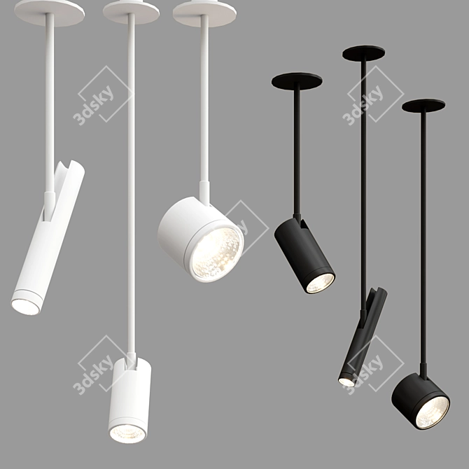 Elegant Newton Spotlights: Illuminate with Style 3D model image 2