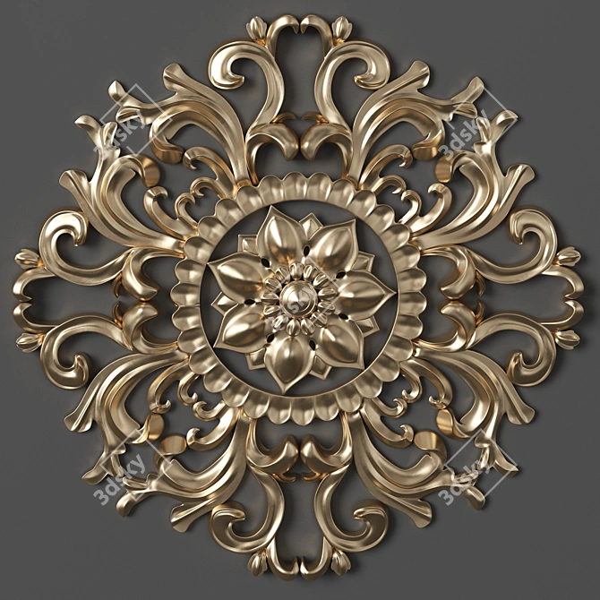 3D Max-Ready Trim Ornaments 3D model image 2