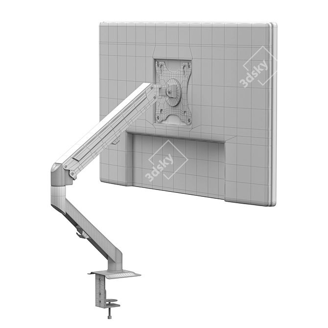 Space-Saving Monitor Holder 3D model image 5