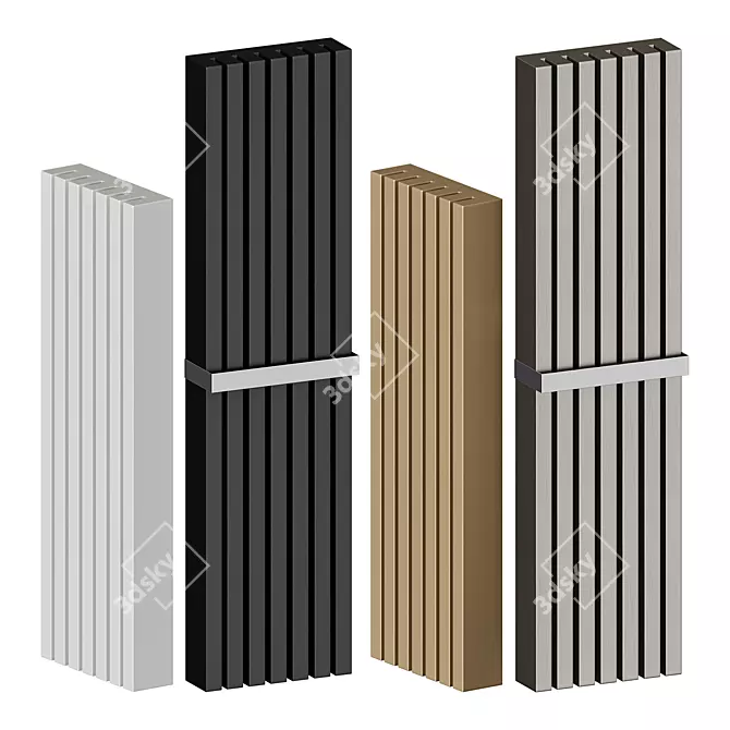 Soho Bathroom Radiator: Stylish and Eco-Friendly 3D model image 3