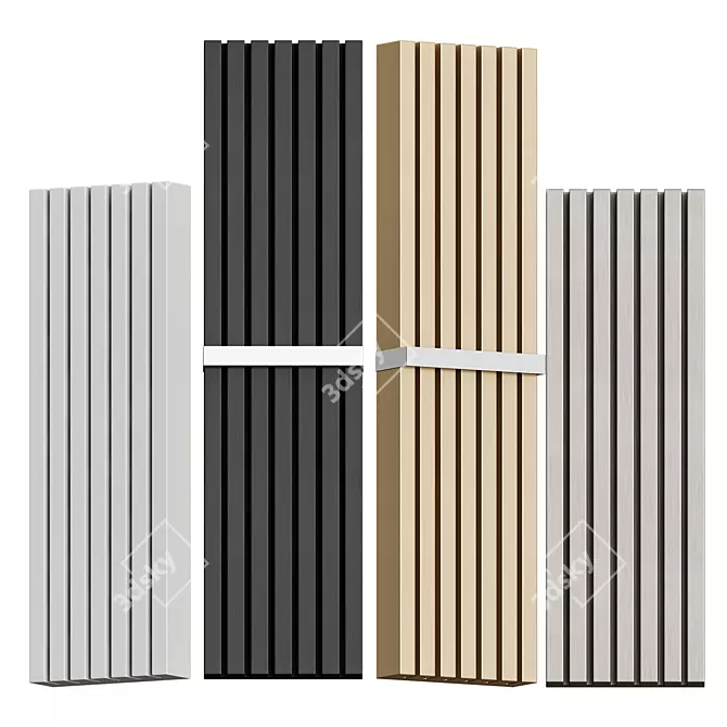 Soho Bathroom Radiator: Stylish and Eco-Friendly 3D model image 5