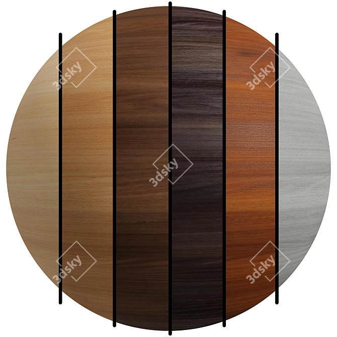 Multicolor Wood Texture | Seamless | 4K 3D model image 1