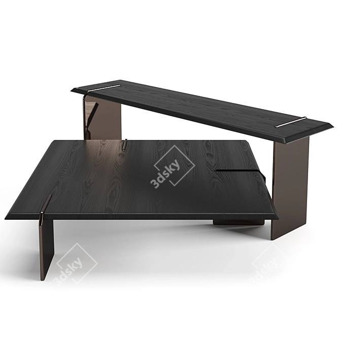 Modern Minotti Keel Coffee Tables 3D model image 2