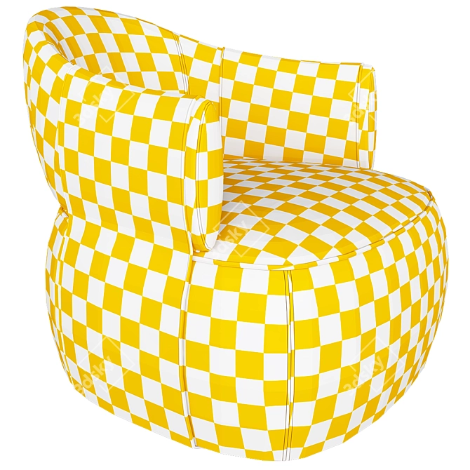 Trussardi Larzia Armchair: Elegant Comfort for Your Home 3D model image 7