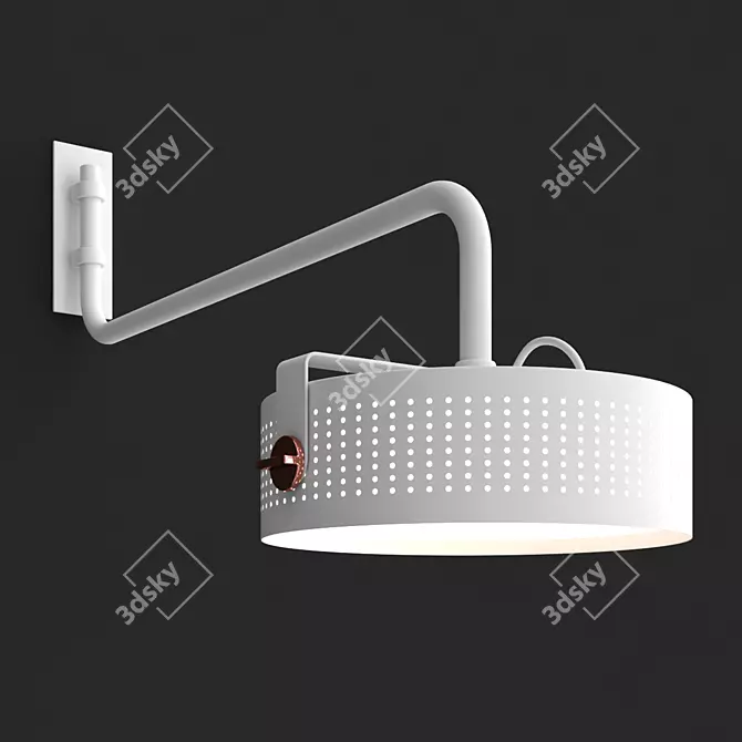 Modena Wall Lamp - Martinelli Luce 3D model image 2