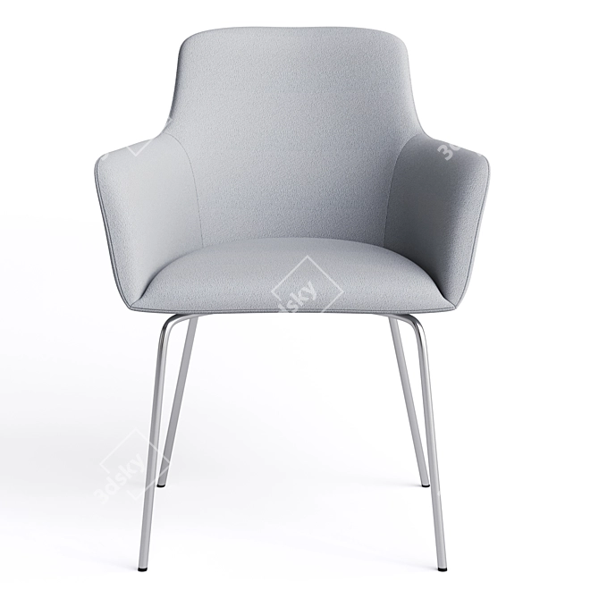 Sleek City Office Chair 3D model image 2