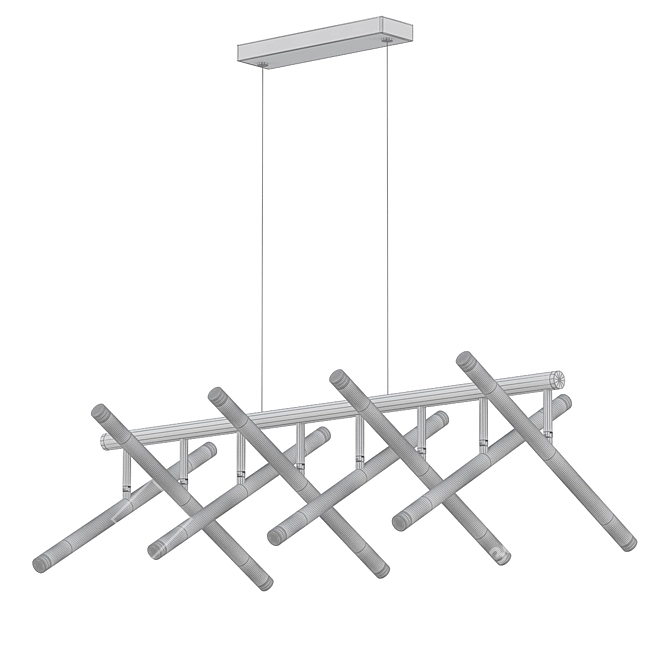 Metrix 8: Modern Pendant Lighting 3D model image 2