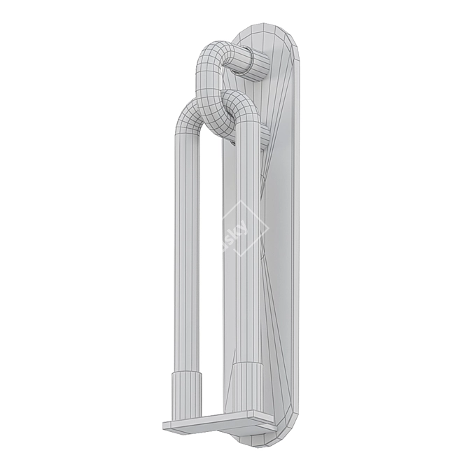 Elegant Loopi Wall Sconce 3D model image 2