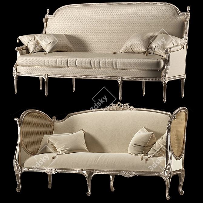 Kosovart Louis Sofa 3D model image 7