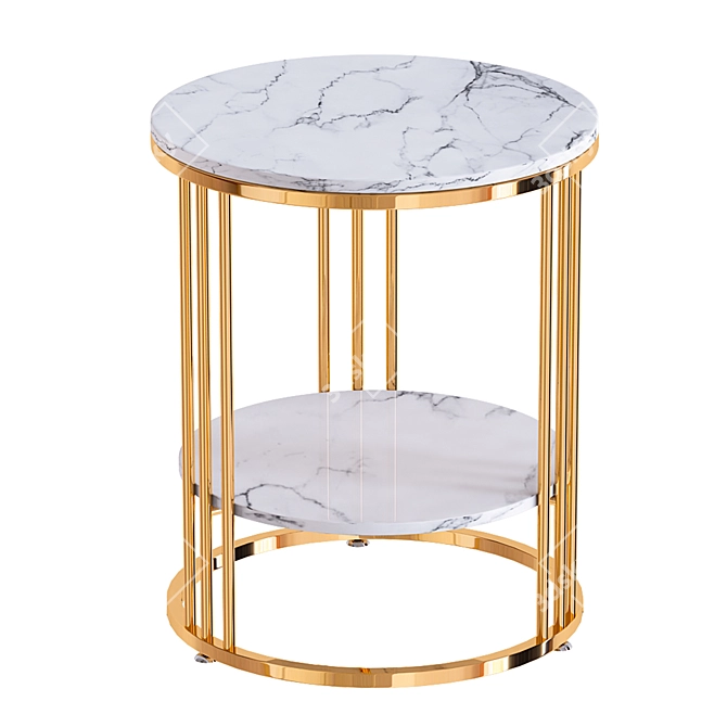 Sleek Modern Coffee Side Tables | NJYT 3D model image 1