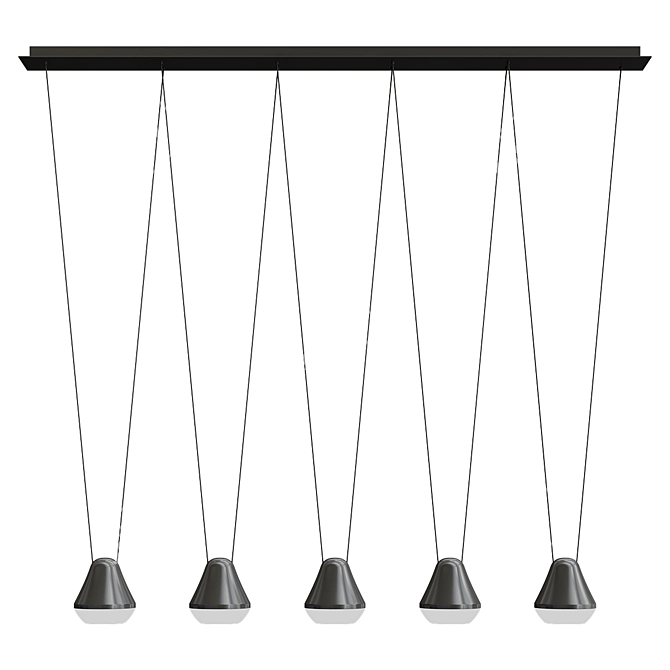 Elegant PALBIETA Pendant Light 3D model image 2