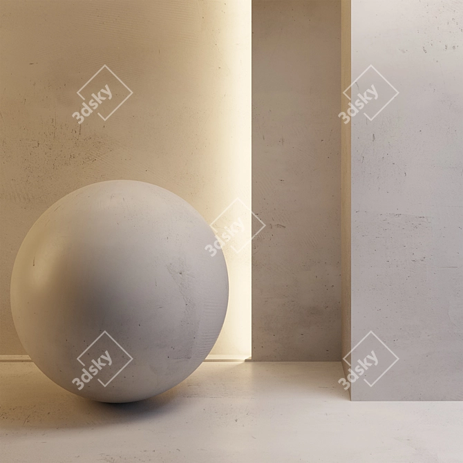 Light Wall Plaster: Premium Finishing Solution 3D model image 1