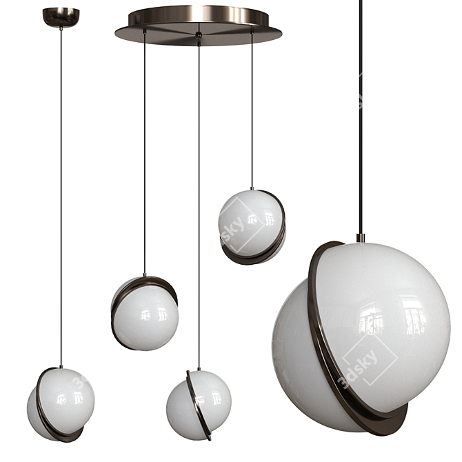 Sleek and Chic: Lee Broom Mini Crescent 3D model image 2