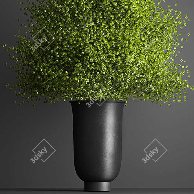 Greenery Elegance Bouquet 3D model image 4