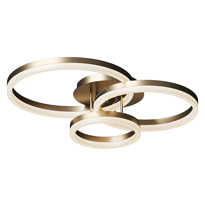 Modern LED Ceiling Light: Salzmann 3D model image 2