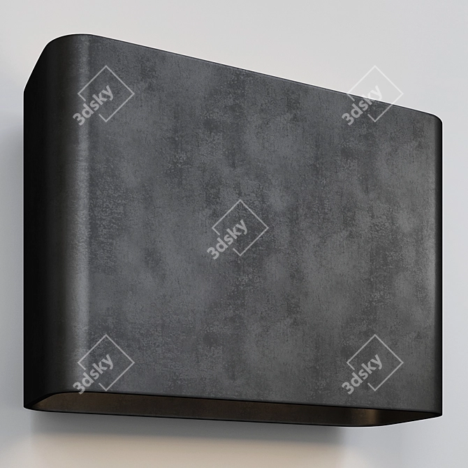 Modern Wall Wash Sconce: Bradford's Illumination 3D model image 2