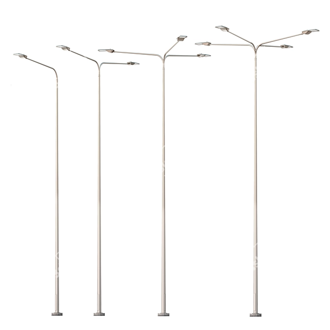 Linden M Street Lamp 3D model image 1