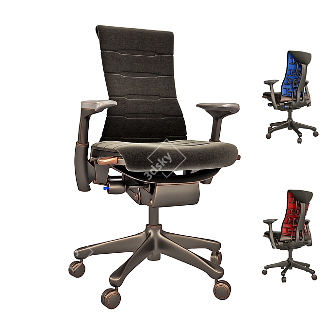 Ultimate Gaming Throne: Embody Chair 3D model image 1