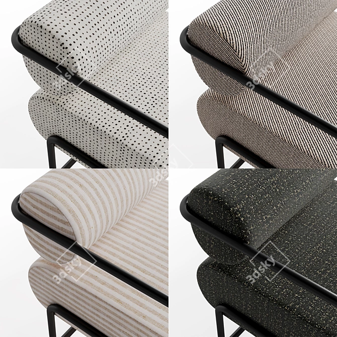 Ardent Chair: A Stylish Creation by Kelly Wearstler 3D model image 2