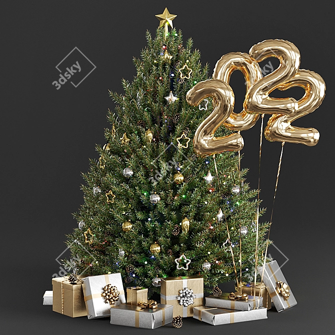 "PBR Christmas Tree for Corona/Vray 3D model image 1
