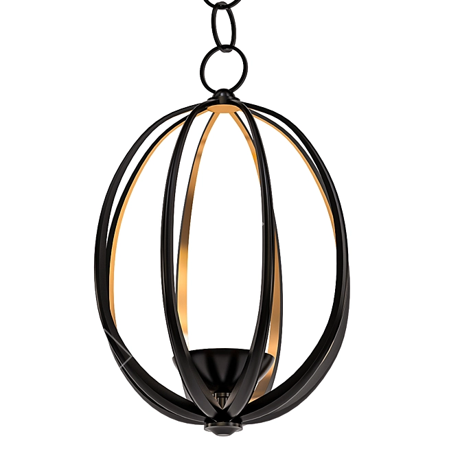 Herve Van der Straeten Oval Chandelier 3D model image 1